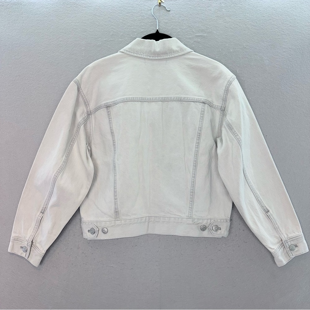 Madewell - NWT Women’s The Trucker crop jean jacket Glenrich wash denim size XS - Picture 7 of 9